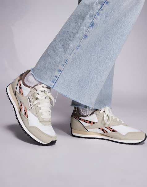Reebok Classic AZ sneaker in beige and leopard print - view 1