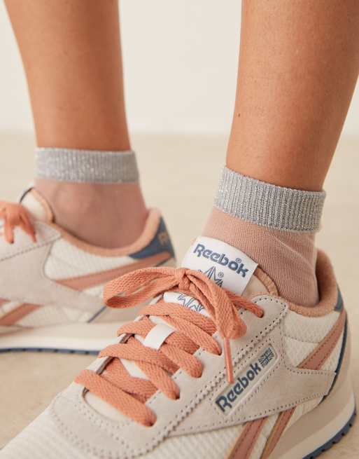 Reebok Classic AZ sneakers in white and pink ASOS