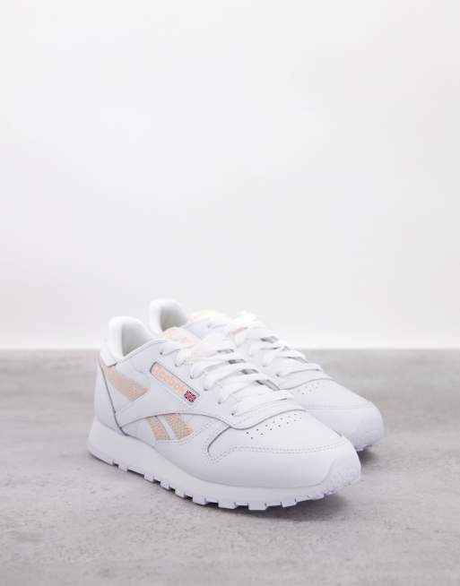 Reebok classic blanche et beige new arrivals