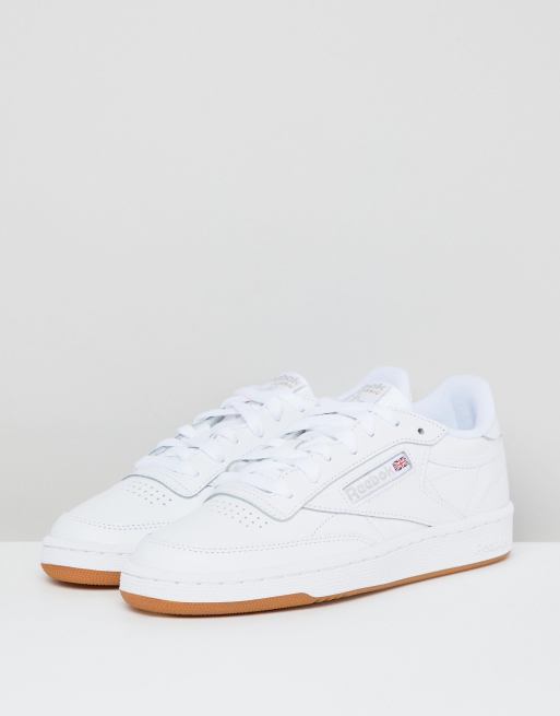 Reebok - Classic Club C 85 - Hvide sneakers i læder med gummisål, 2 af 4