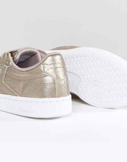 Reebok club c on sale gold