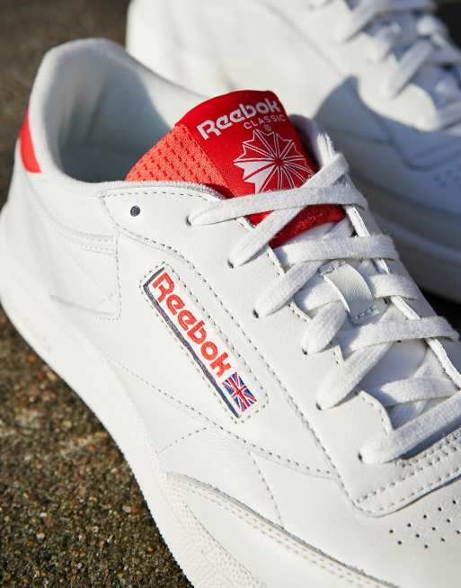 Red and deals white reebok classics