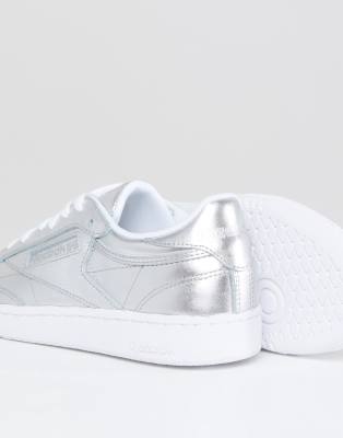 asos reebok metallic