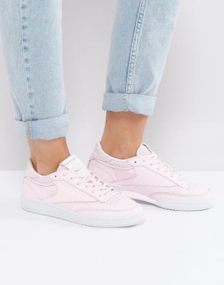 basket reebok fille rose