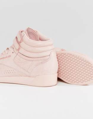 reebok freestyle high tops pink