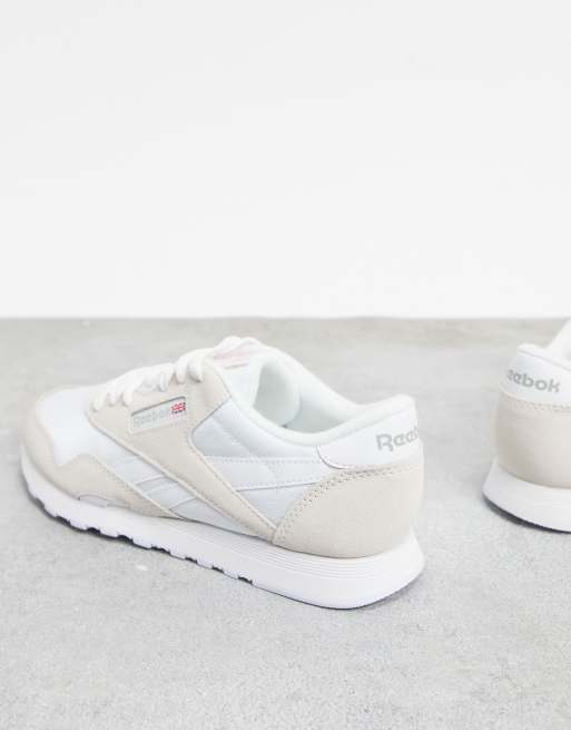 Reebok – Classic – Gråvita sneakers i nylon, 2 av 4
