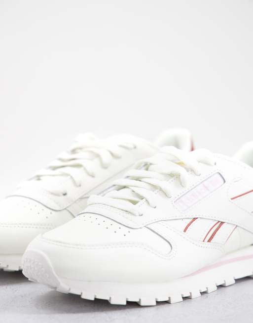 Reebok Classic - Lædersneakers i råhvid og bronze, 4 af 4