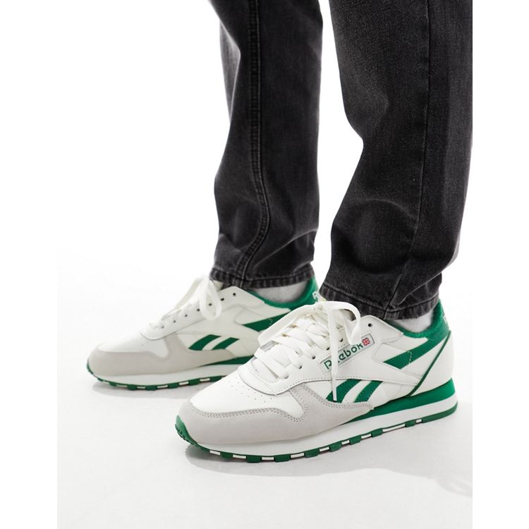 Reebok Classic Leather 1983 Vintage sneakers in white with green detail