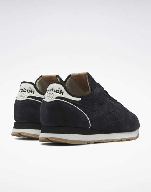 Reebok classic leather 1983 vintage trainers in black