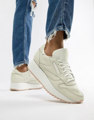 reebok classic leather double white