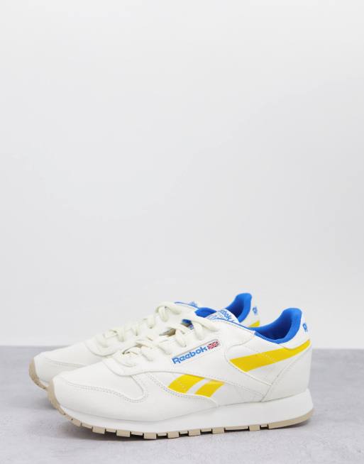 Reebok Classic Leather Grow sneakers in chalk ASOS