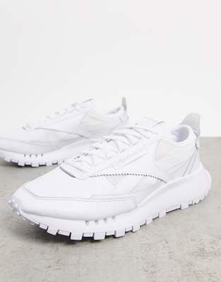 Download Reebok Classic Leather Legacy sneakers in triple white | ASOS