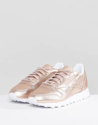 asos reebok metallic