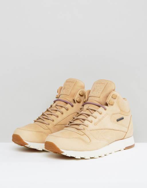 Reebok Classic Leather Mid GTX Sneakers In Tan BS7882 ASOS