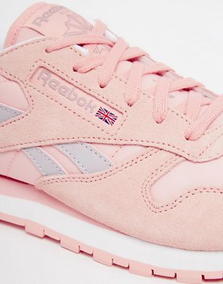 reebok classic leather patina pink retro sneakers