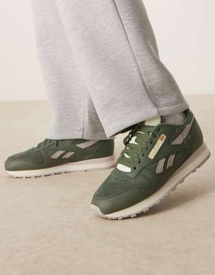 Reebok Classic Leather Sneakers In Green