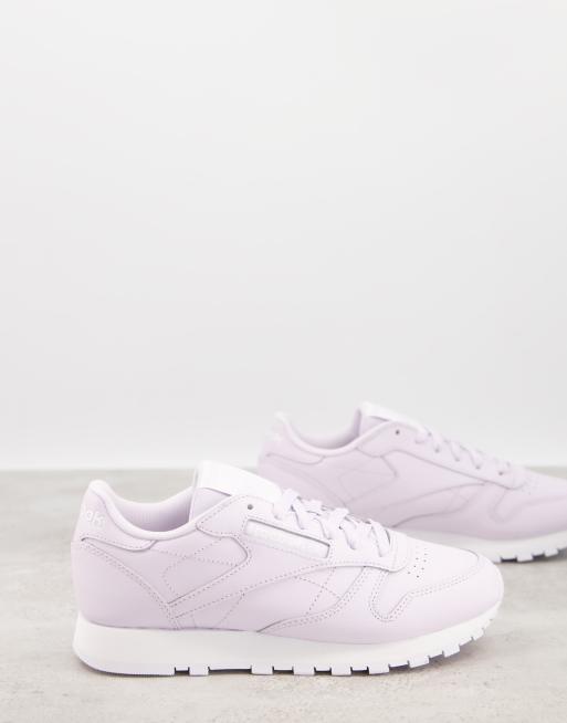 Hjelm Udtale befolkning Reebok Classic Leather sneakers in luminous lilac | ASOS