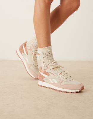 Reebok Classic Leather Sneakers In White