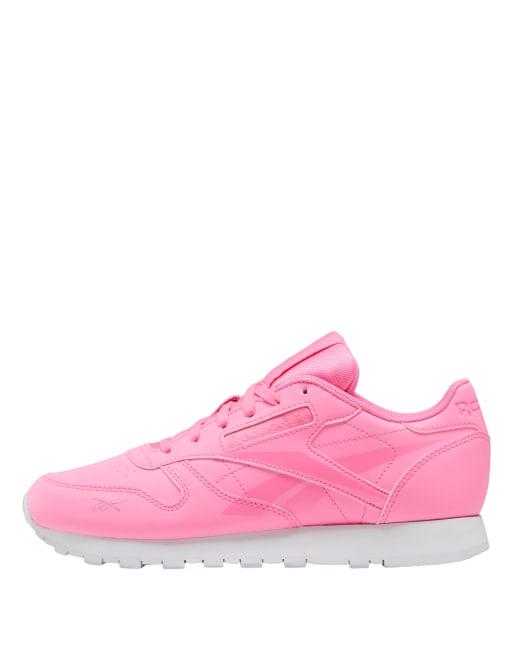 Reebok Classic leather sneakers in pink | ASOS