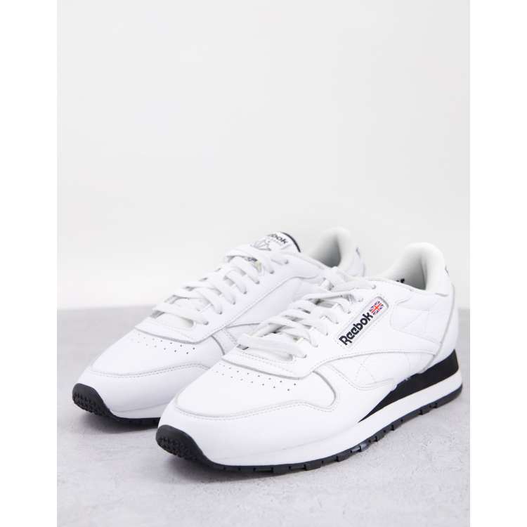 Reebok classic white clearance black