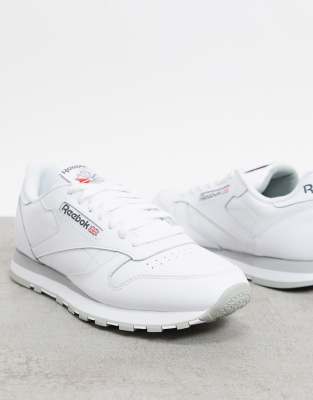 white reebok classic gum sole