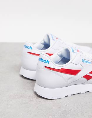 reebok classic leather sneakers in white