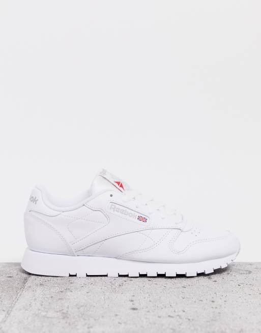 Mexico ik ben trots Afsnijden Reebok Classic Leather sneakers in white | ASOS