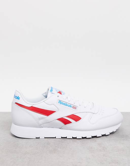 reebok classic leather sneakers in white 49799
