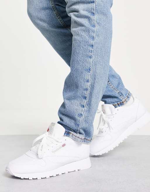 Reebok Leather sneakers in white | ASOS