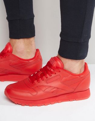 reebok red leather sneakers - 64% OFF 
