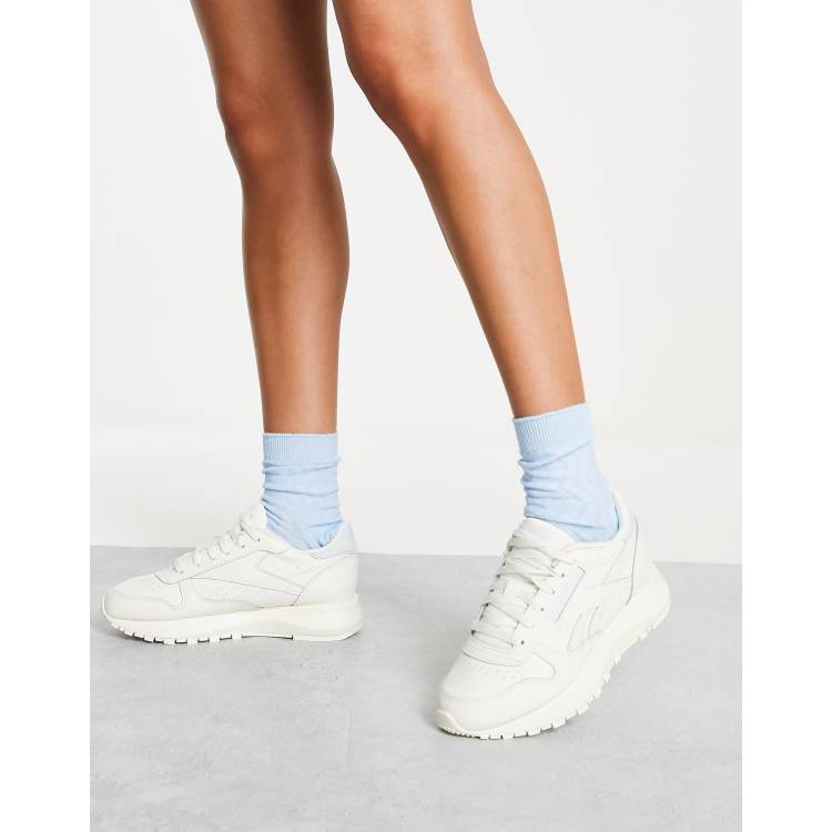 Reebok Classic sneakers in chalk and baby blue | ASOS