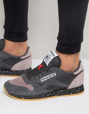 Reebok Classic Leather Speckle Sneakers In Gray AQ9774 | ASOS