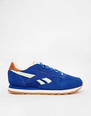 reebok classic leather suede blue