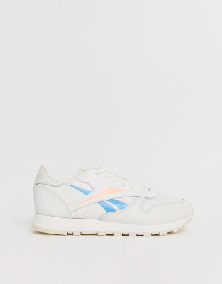 reebok classic cream and blue