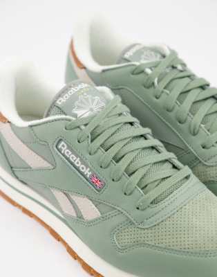 reebok green trainers