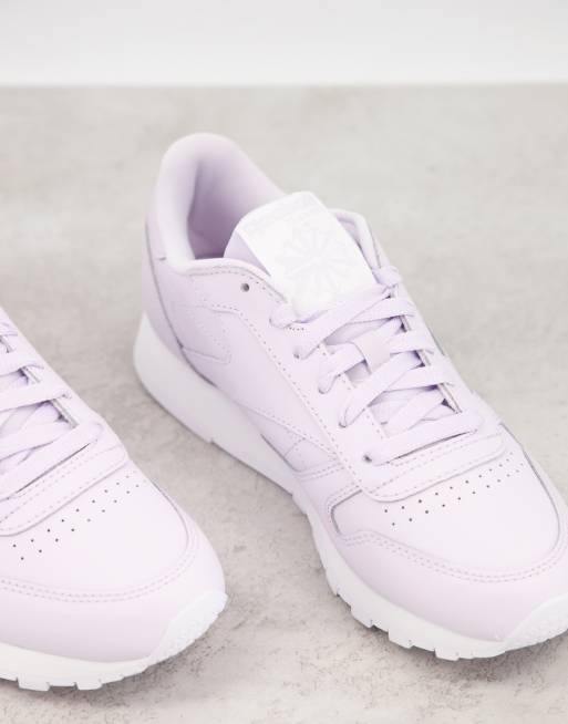 Reebok Classic Leather trainers in lilac