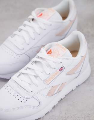 reebok white beige