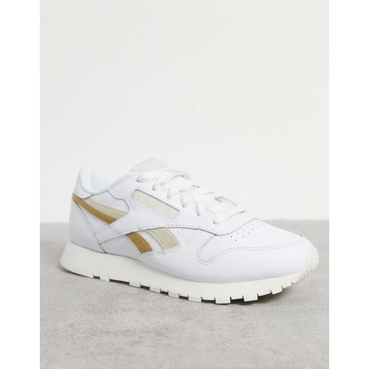 Reebok classic white rose on sale gold