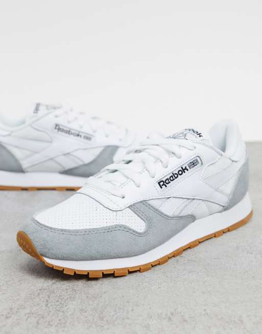 Reebok classic on sale grey suede