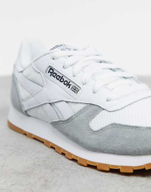 Reebok classic sale white suede