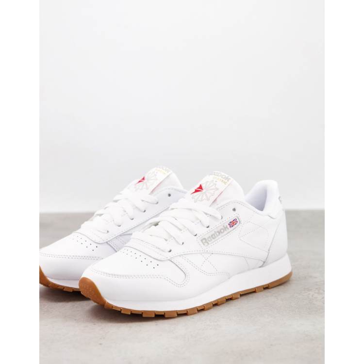 Reebok Classic Leather Trainers White/Gum