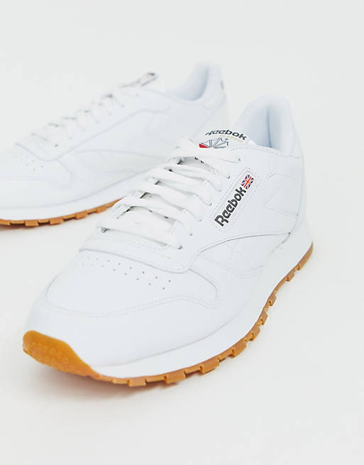 Reebok Classic leather trainers in white