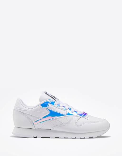 Classic trainers with iridescent detailing in white | ASOS