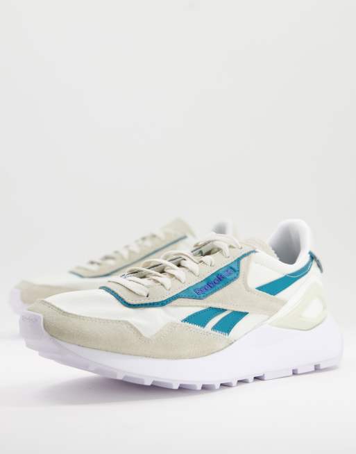 Reebok Classic Legacy AZ sneakers in chalk and blue ASOS