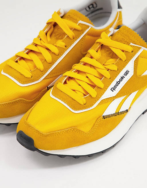 Reebok Classic Legacy AZ sneakers in mustard and white