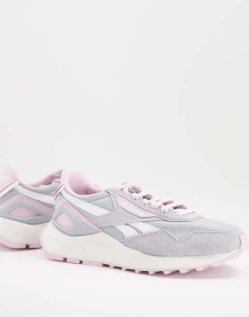 Reebok Classic Legacy AZ trainers in grey and pink