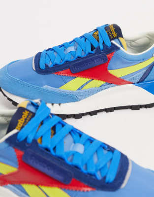 felpa reebok blu e gialla