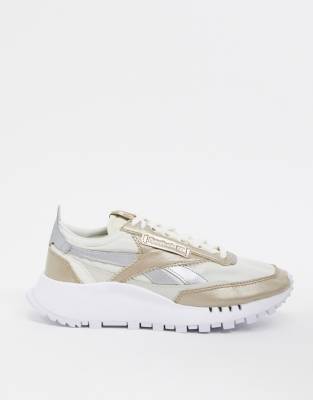 reebok metallic sneakers