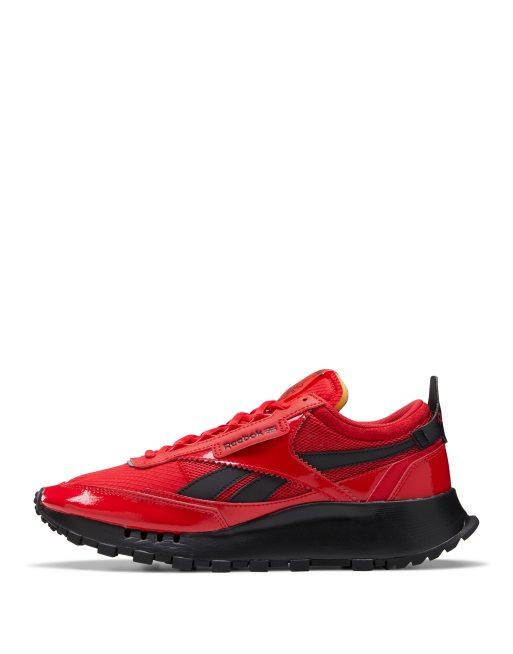 red and black reebok shoes