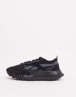 all black reebok classics suede